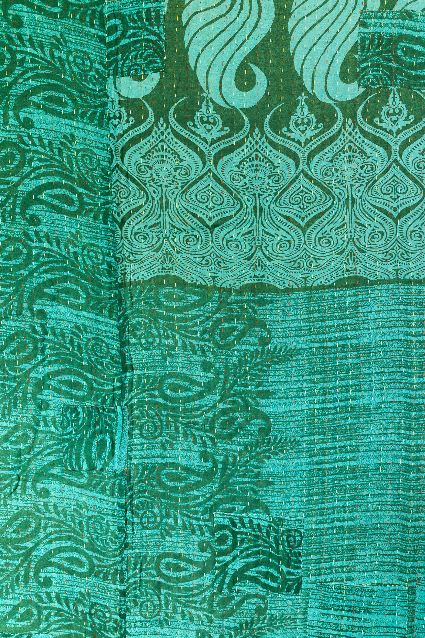 Deephearted Large Kantha Throw Blanket
