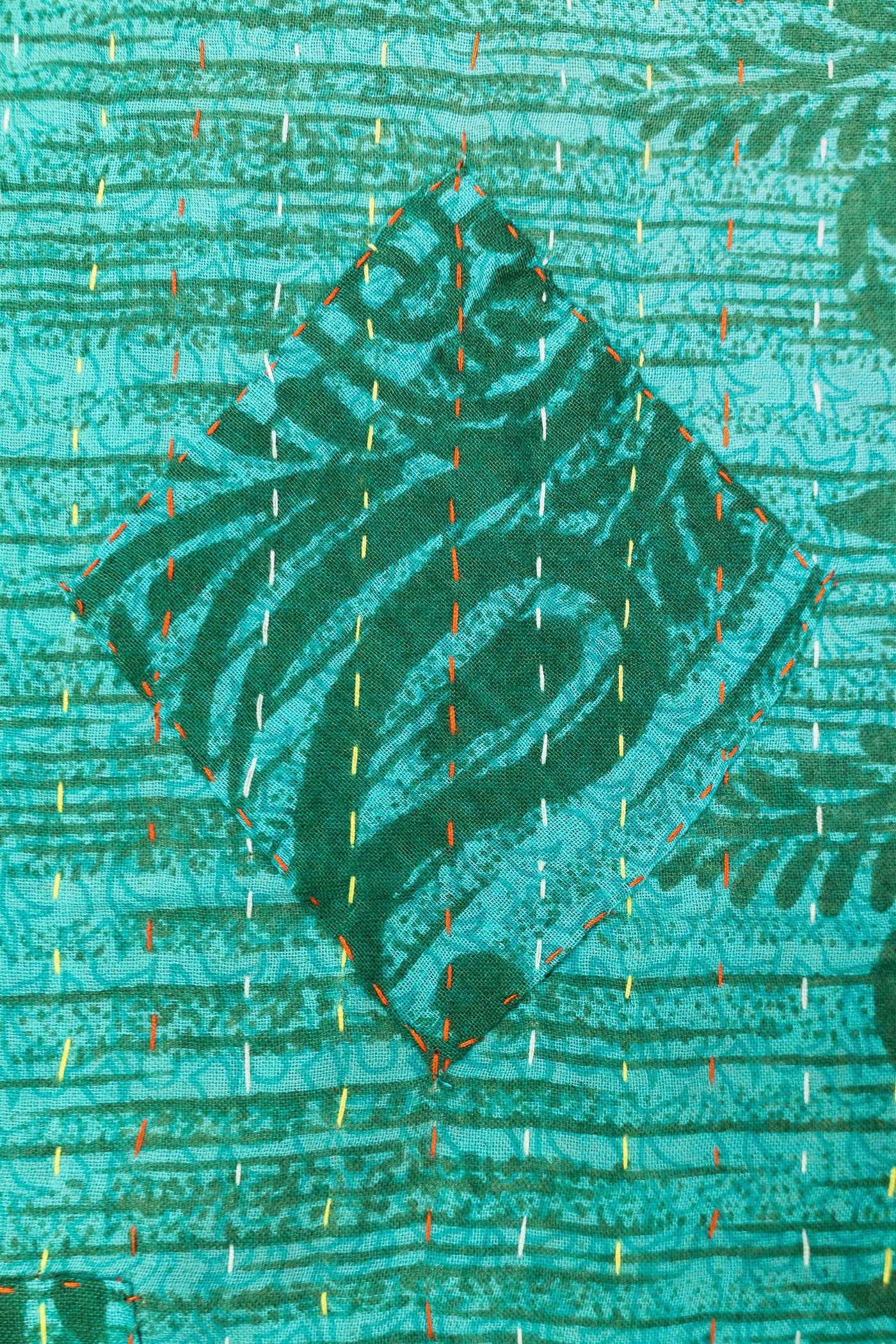 Deephearted Large Kantha Throw Blanket