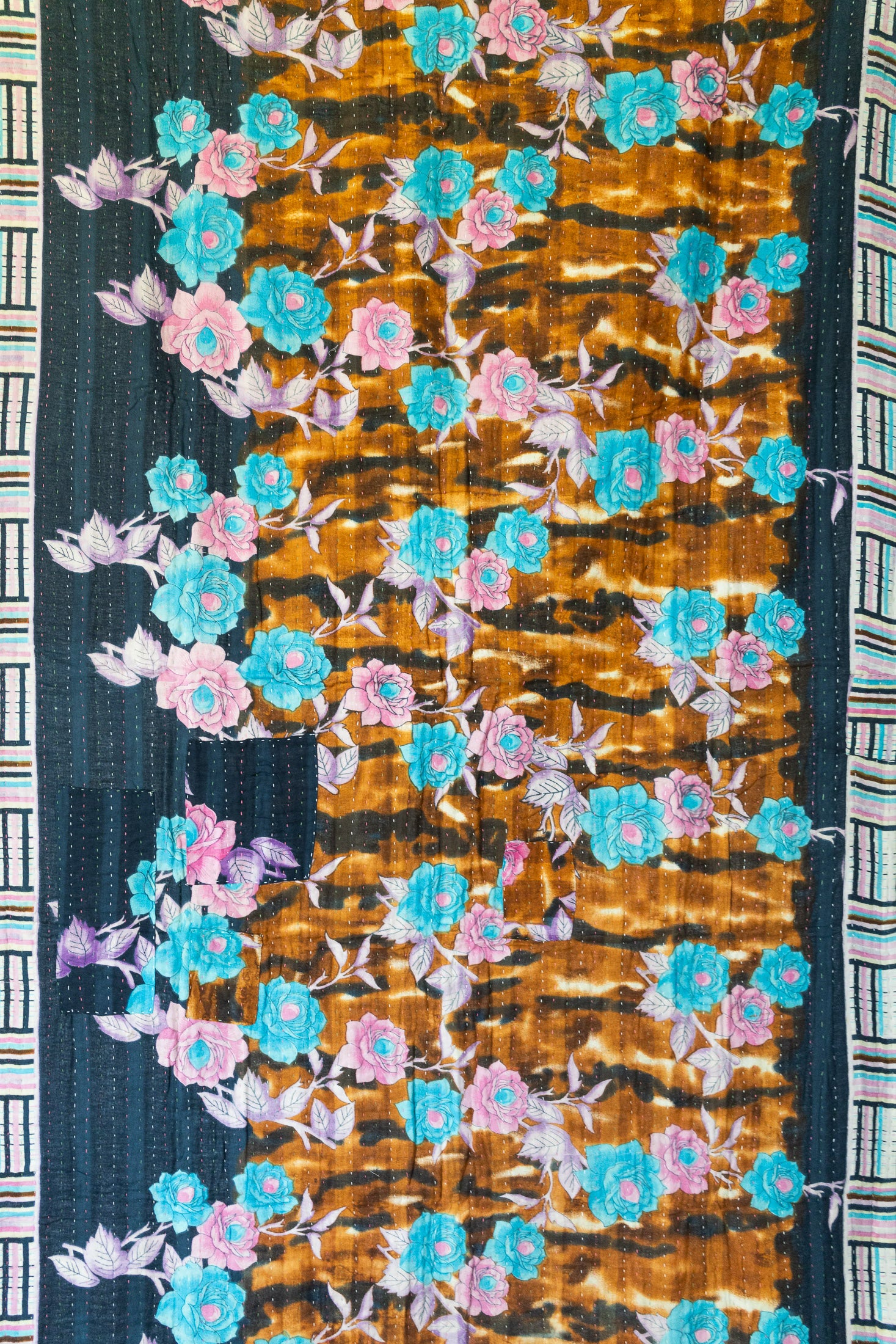 Delicate Kantha Throw