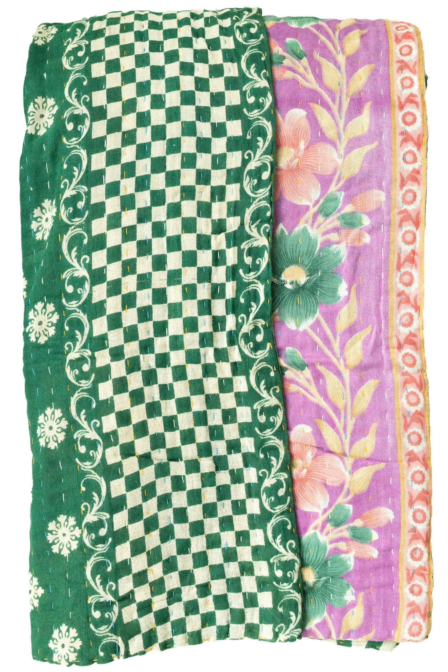 Delight Large Kantha Throw Blanket