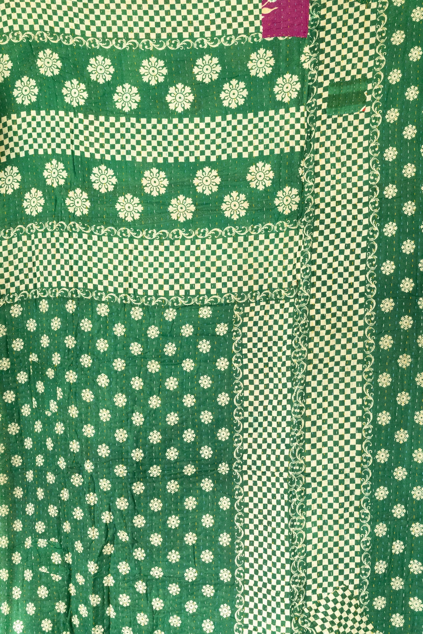 Delight Large Kantha Throw Blanket