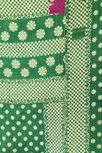 Delight Large Kantha Throw Blanket