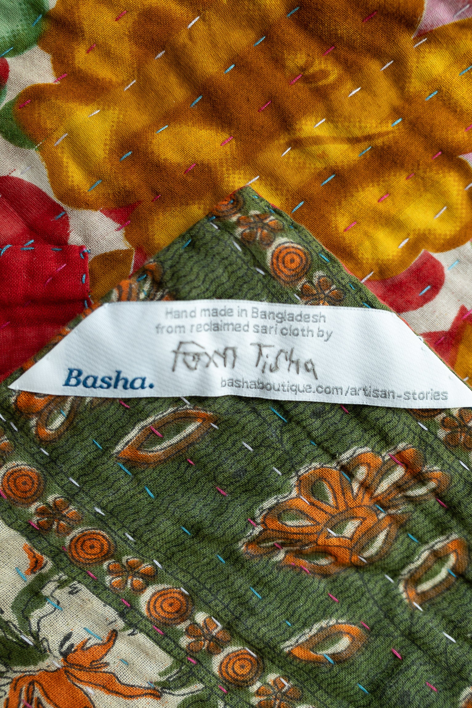 Delight Kantha Throw