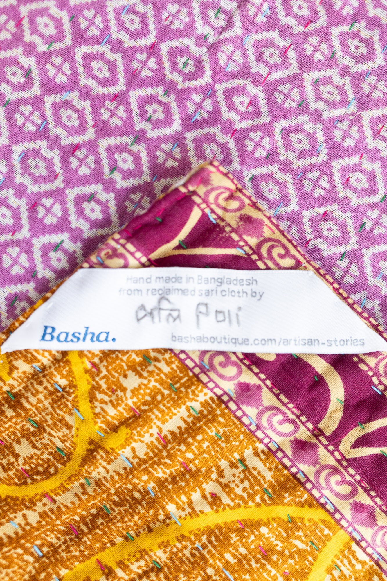 Delight No. 1 Kantha Baby Blanket
