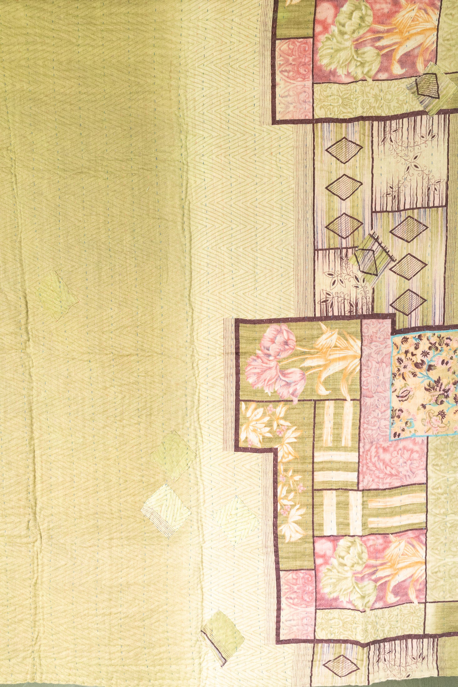 Delight No. 3 Mini Kantha Blanket
