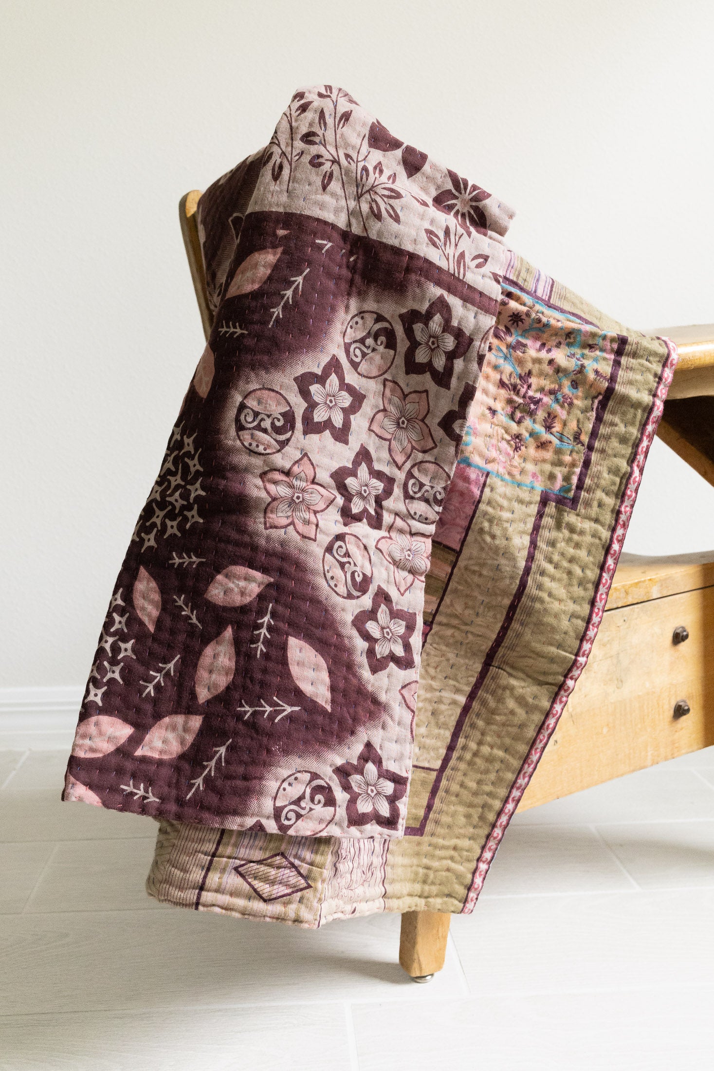 Delight No. 3 Mini Kantha Blanket