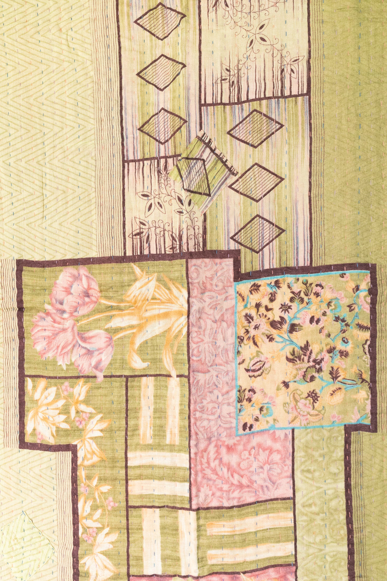 Delight No. 3 Mini Kantha Blanket