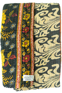 Kantha Throw Bed Quilt