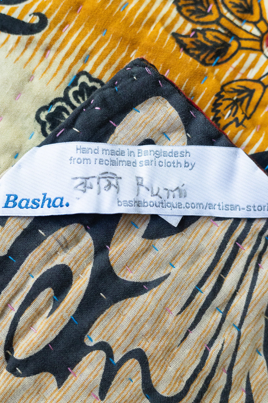 Devoted Kantha Throw