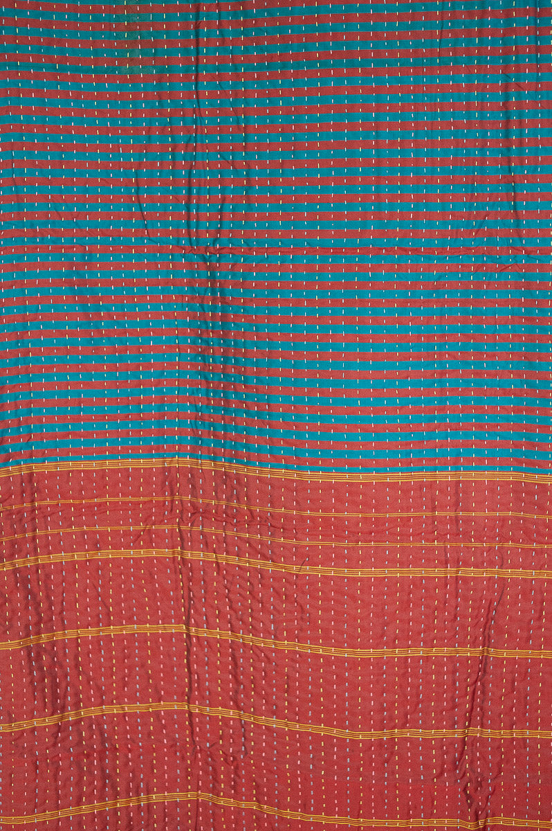 Devoted Silk Blend Kantha Throw