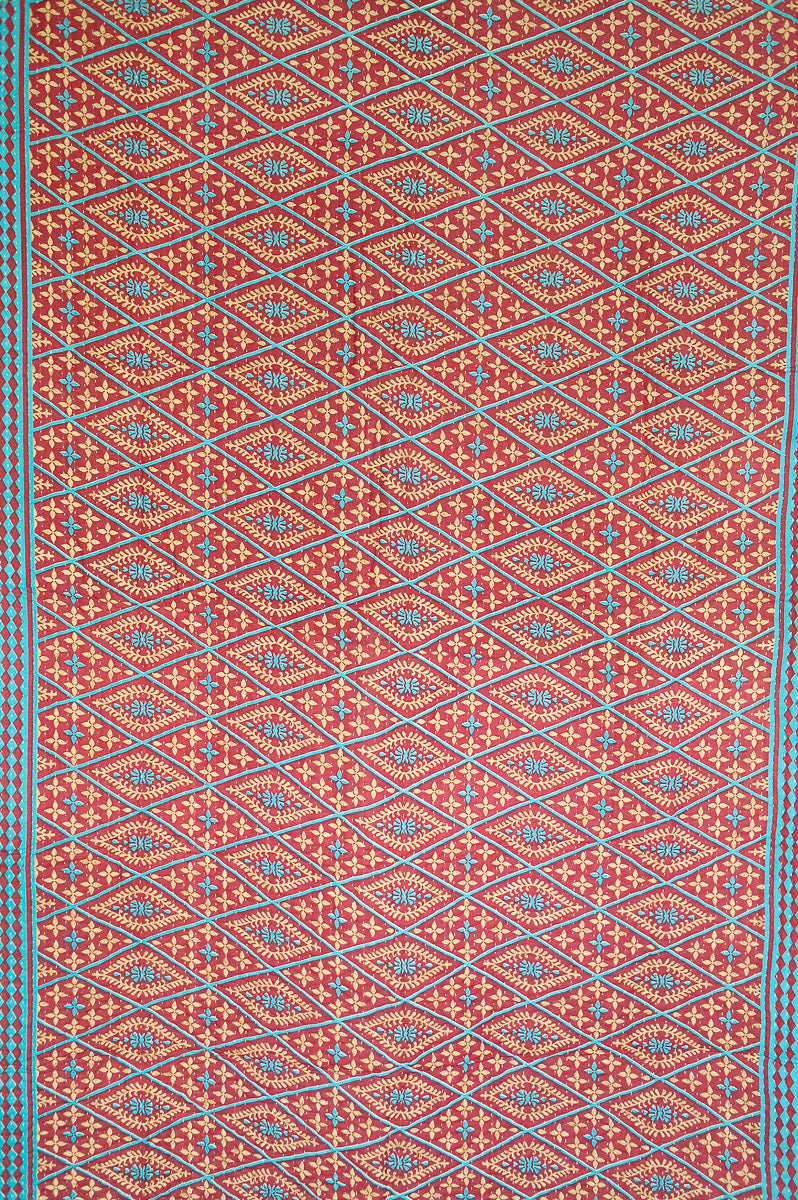 Devoted Silk Blend Kantha Throw