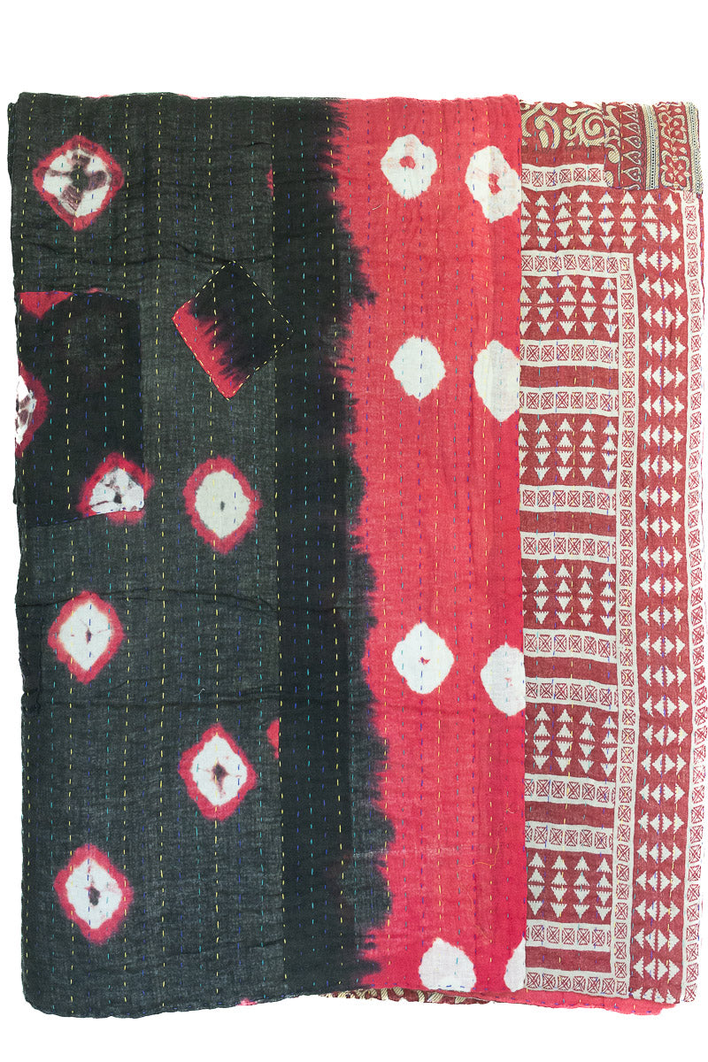 Azure Large Kantha Throw