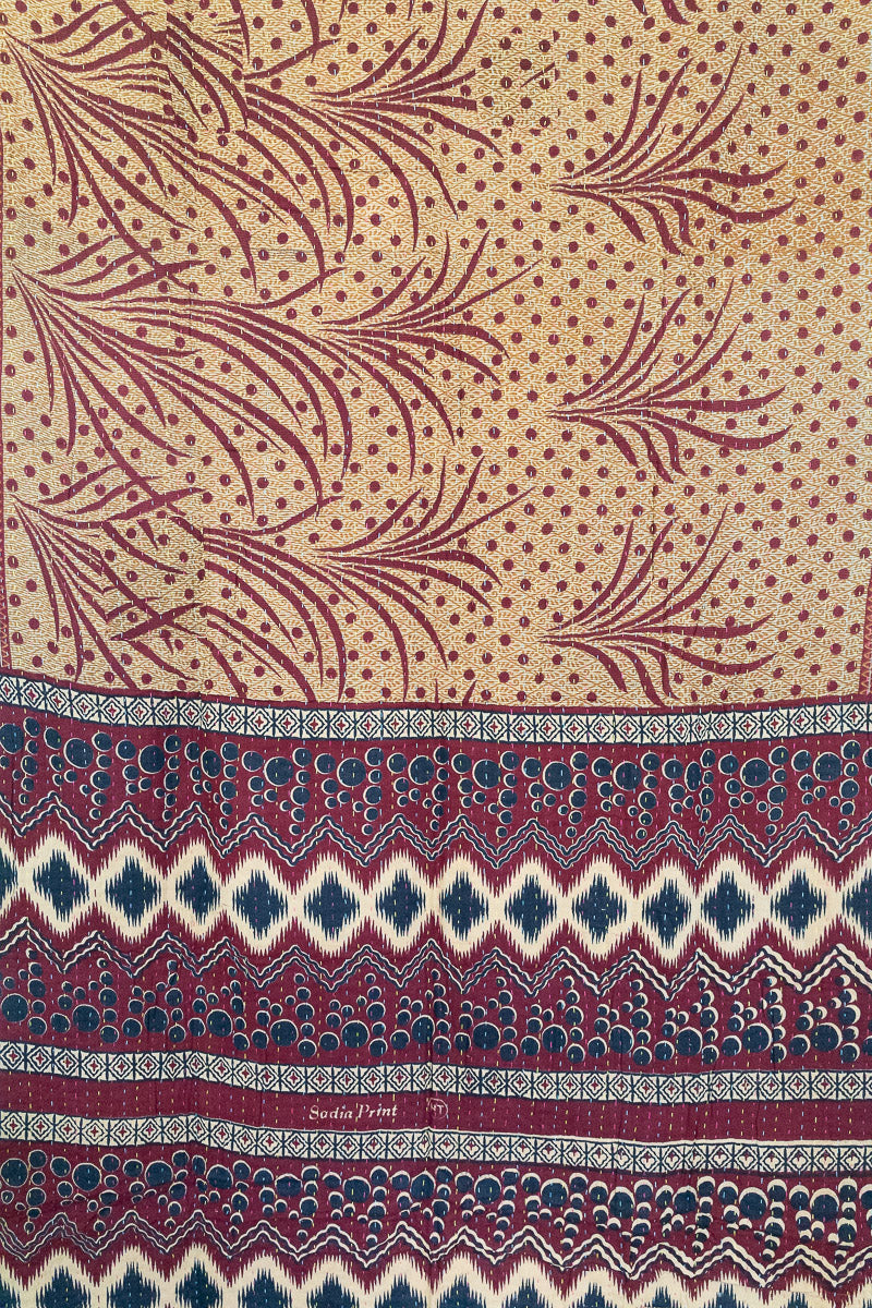 Autumn Kantha Throw