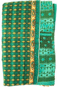 Kantha Throw Bed Quilt