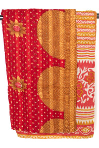 Kantha Throw Bed Quilt