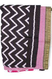 Kantha Throw Bed Quilt