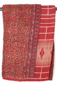Kantha Throw Bed Quilt