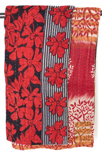 Kantha Throw Bed Quilt