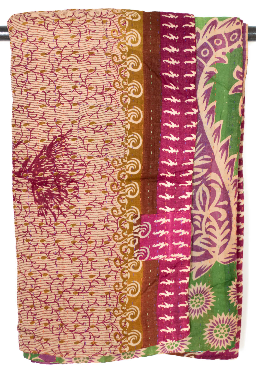 Kantha Throw Bed Quilt