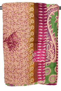 Kantha Throw Bed Quilt
