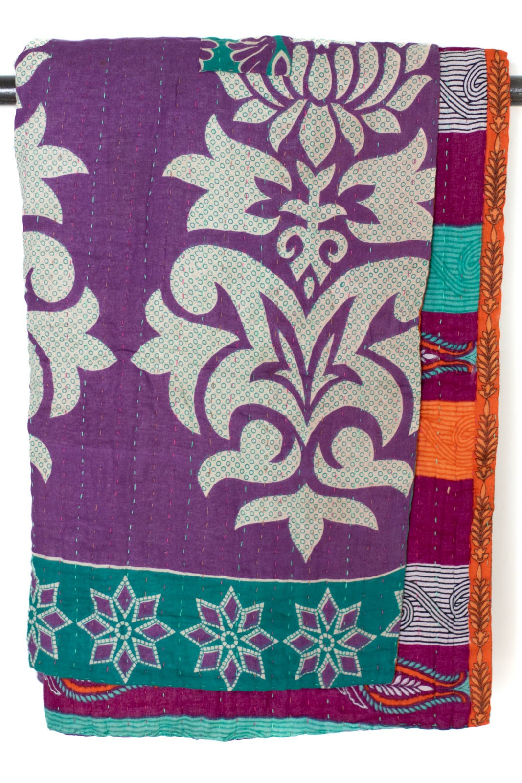 Kantha Throw Bed Quilt