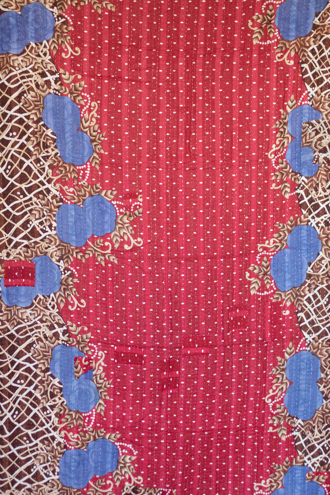 Stream Kantha Throw