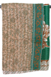 Kantha Throw Bed Quilt