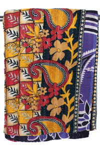 Kantha Throw Bed Quilt