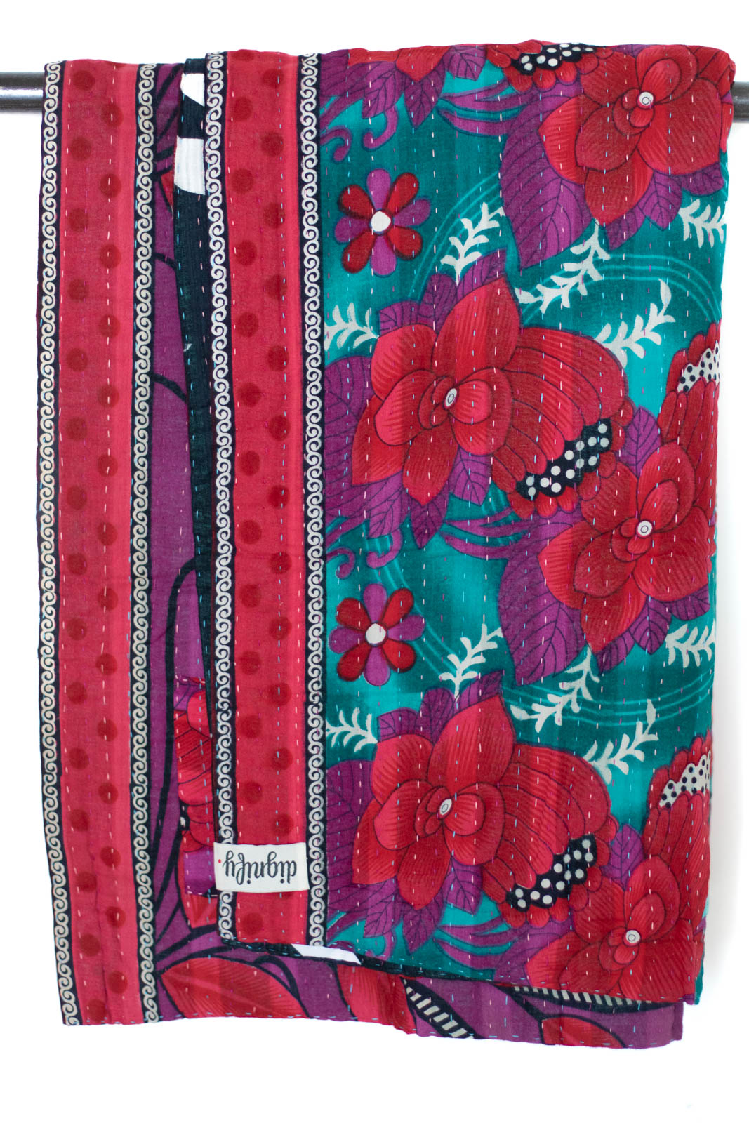 Kantha Throw Bed Quilt