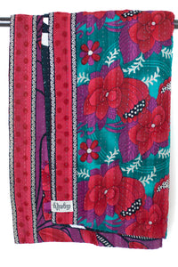 Kantha Throw Bed Quilt