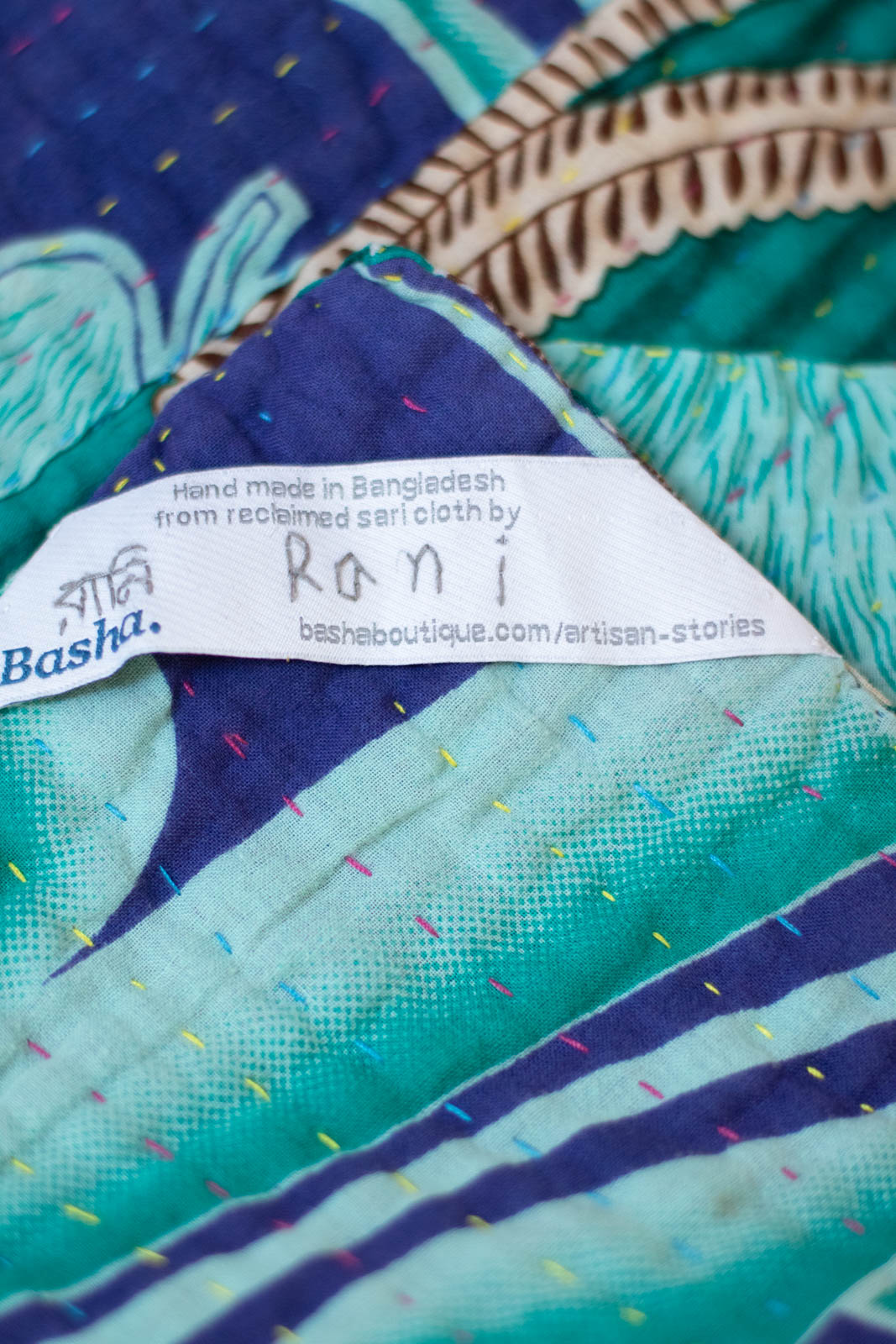Exceptional Kantha Throw
