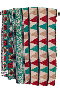 Kantha Throw Bed Quilt