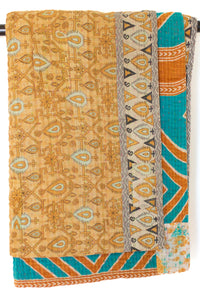 Kantha Throw Bed Quilt