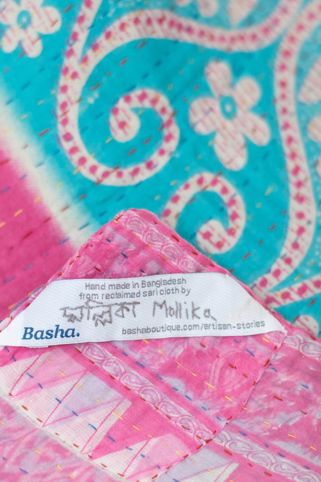 Loved No. 3 Kantha Mini Blanket