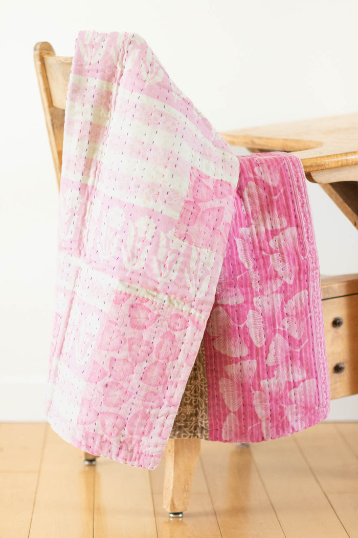 dignify Kantha Baby Blanket Quilt