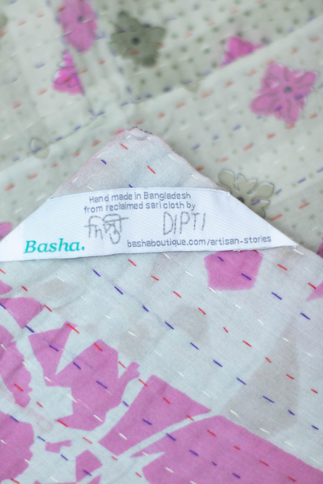 Precious No. 4 Kantha Baby Blanket