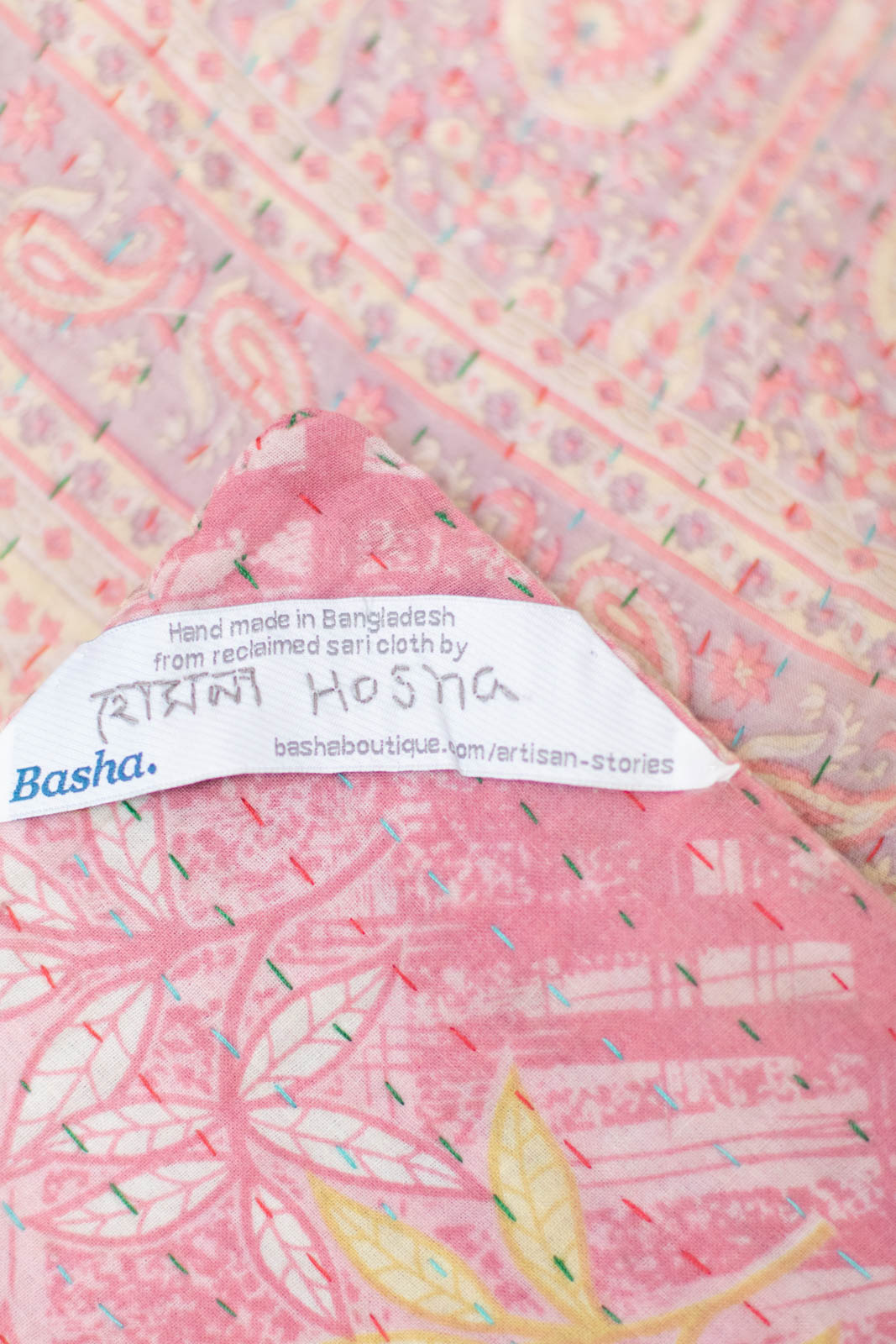 Cherish No. 9 Kantha Baby Blanket