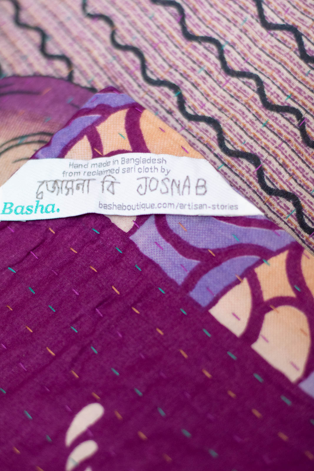 Babe No. 7 Kantha Baby Blanket