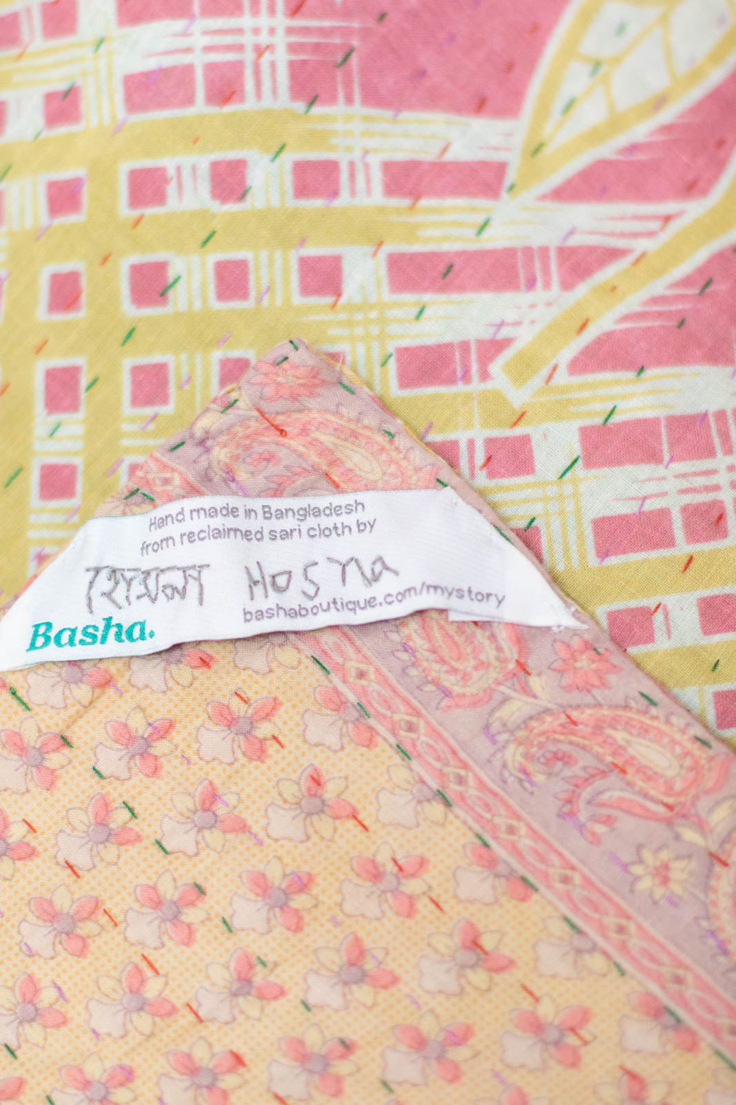 Cherish No. 5 Kantha Baby Blanket