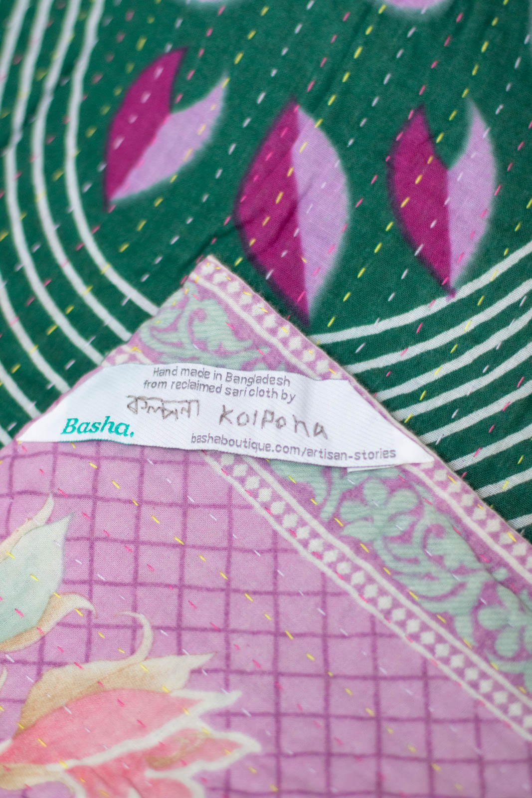 Cherish No. 6 Kantha Baby Blanket