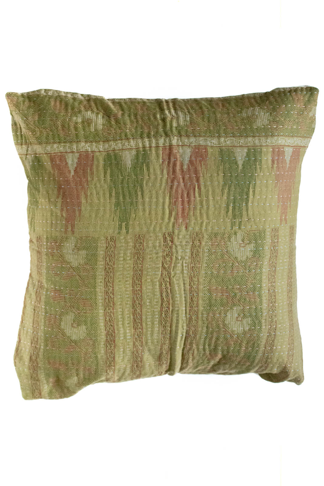 Kantha Christmas Pillow Cover No. 14