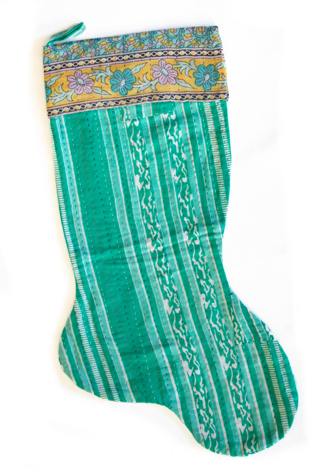 Kantha Holiday Stocking K1