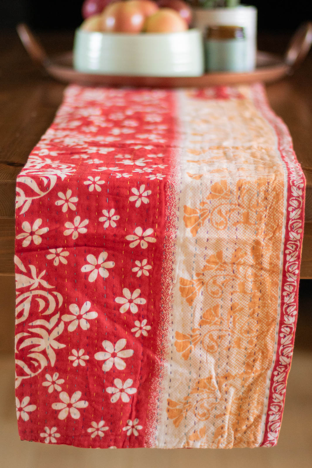 Kantha Table Runner Cotton D4