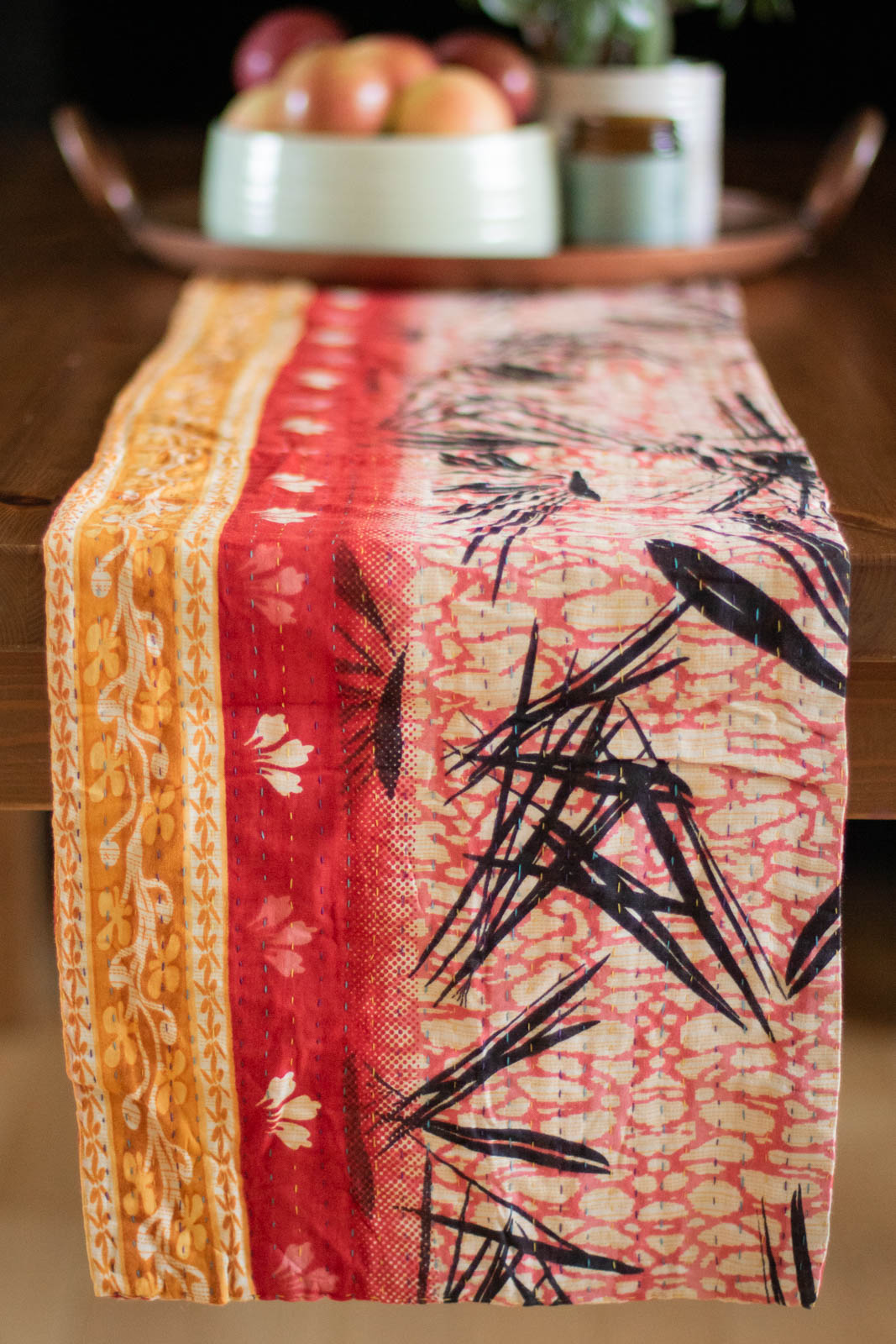 Kantha Table Runner Cotton D4