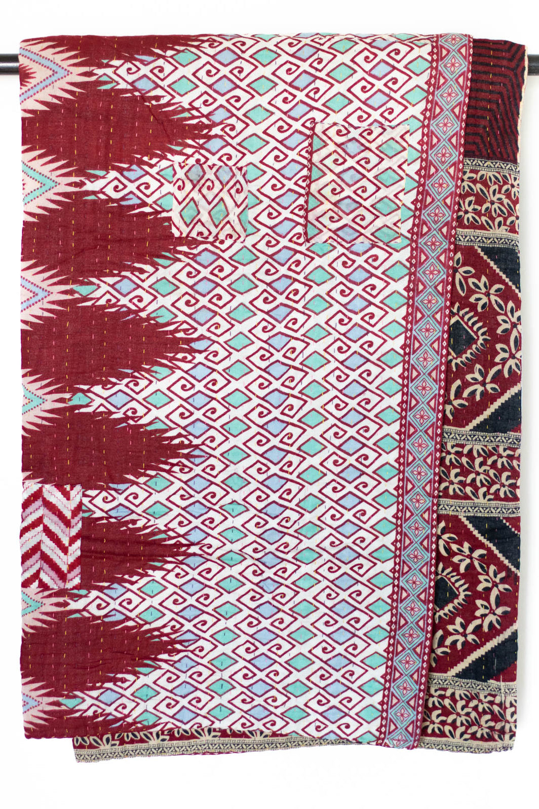 AUNTIE OTI LARGE KANTHA THROW