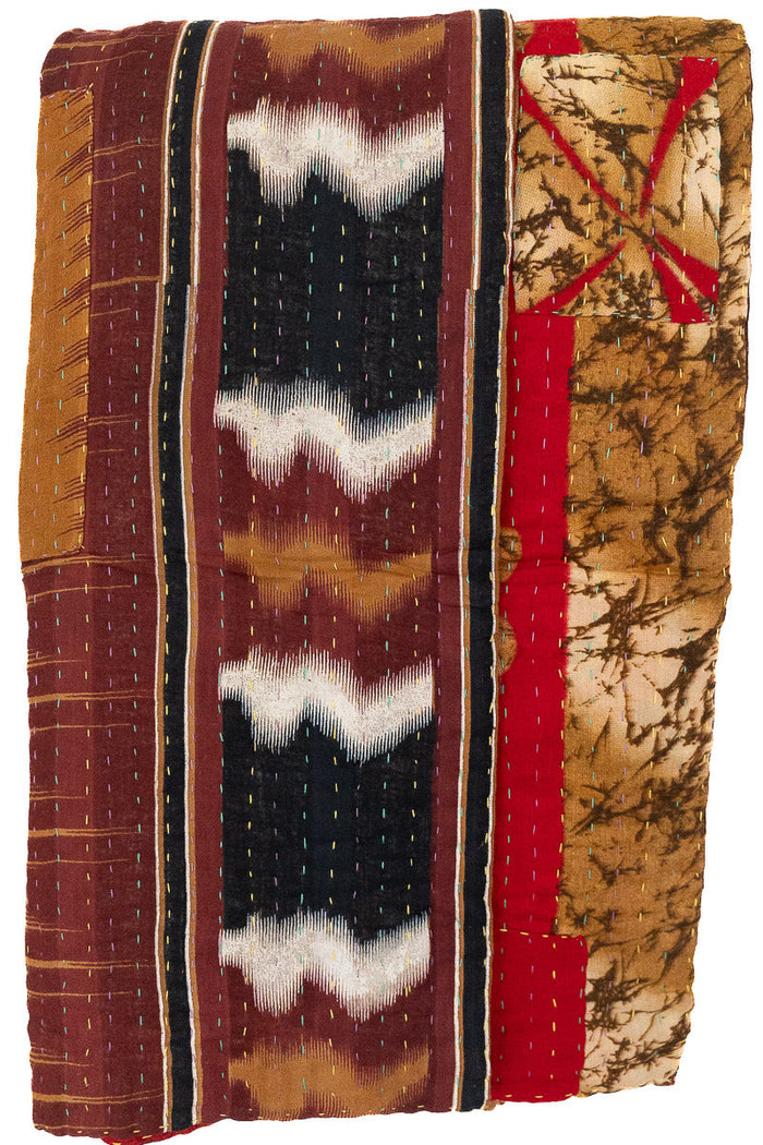 Kantha Throw Bed Quilt