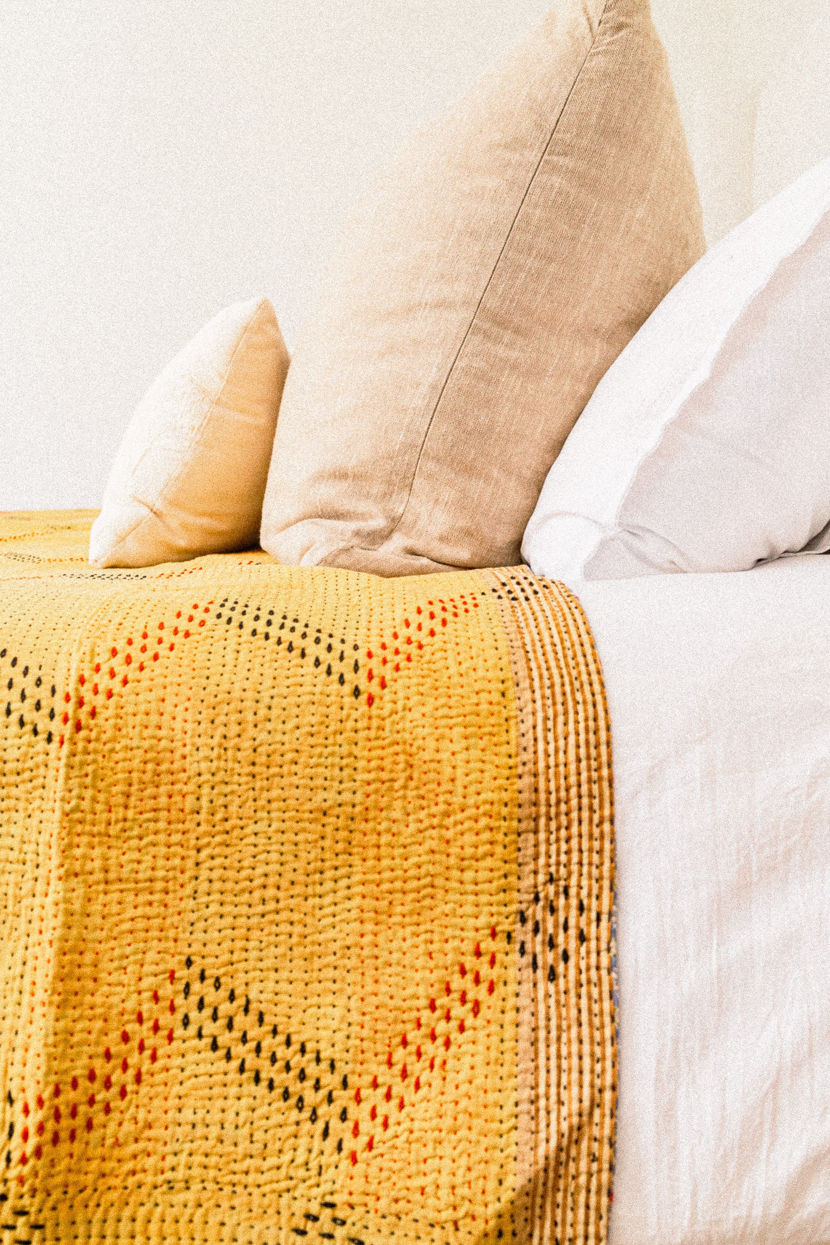 No. 147 Masterpiece Kantha Coverlet Quilt (Twin/Full)