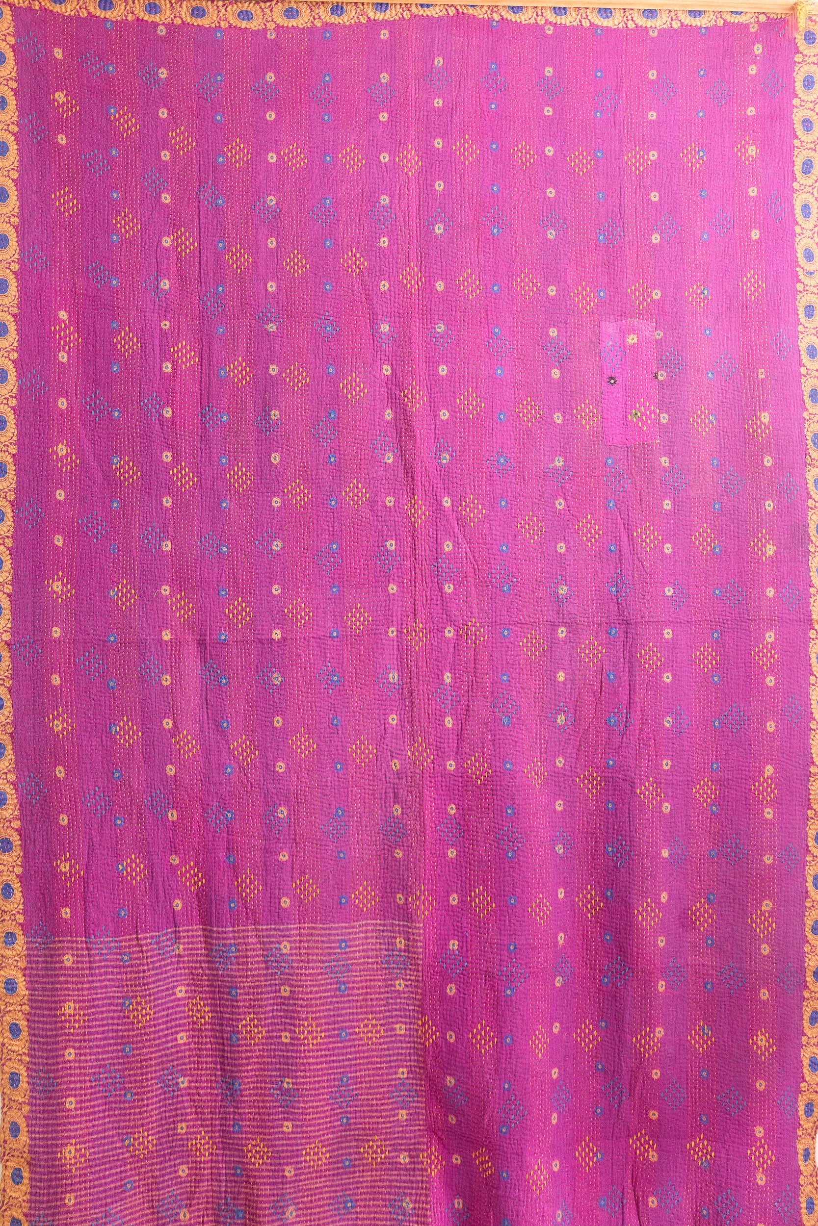 No. 148 Masterpiece Kantha Coverlet Quilt (Twin/Full)