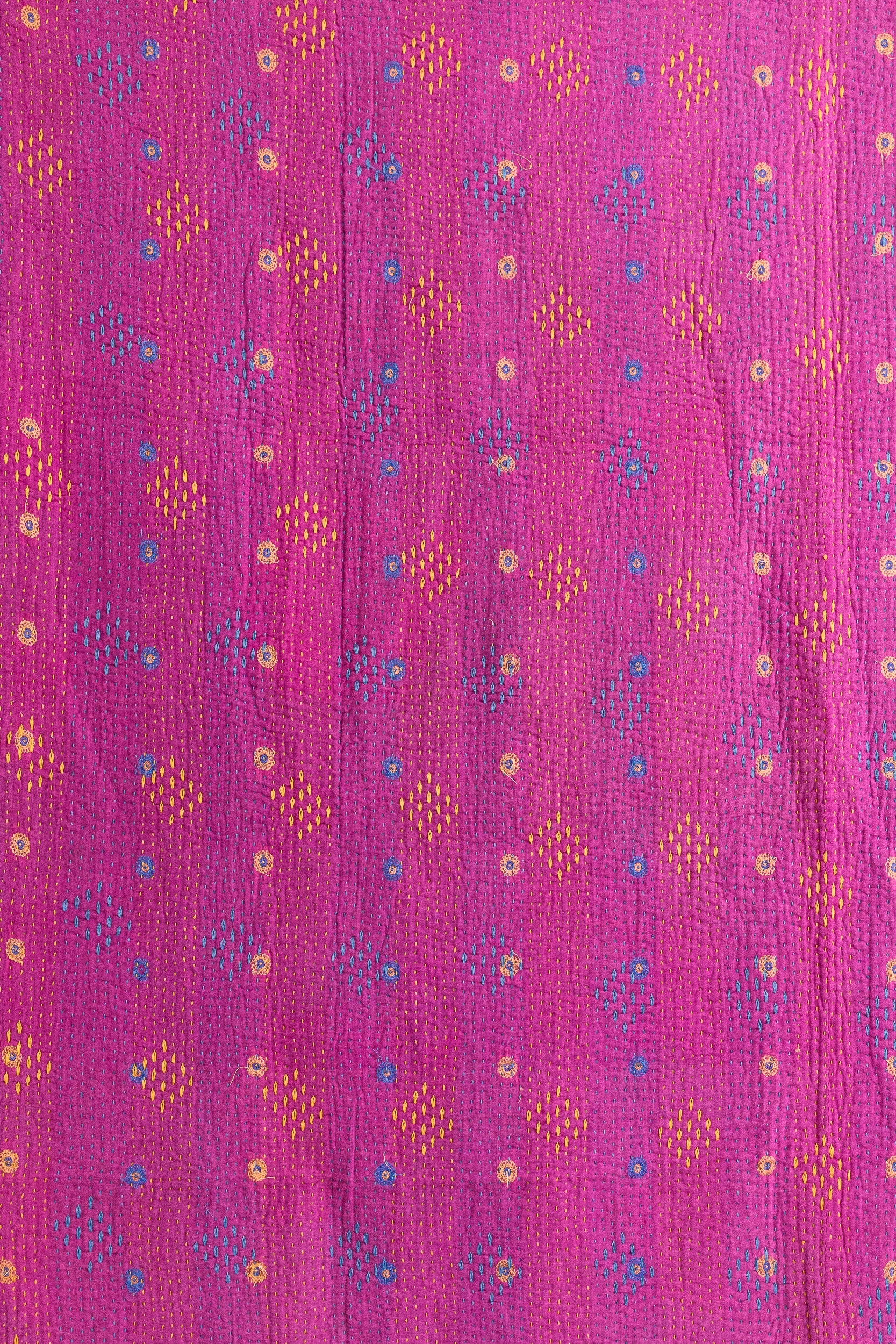 No. 148 Masterpiece Kantha Coverlet Quilt (Twin/Full)