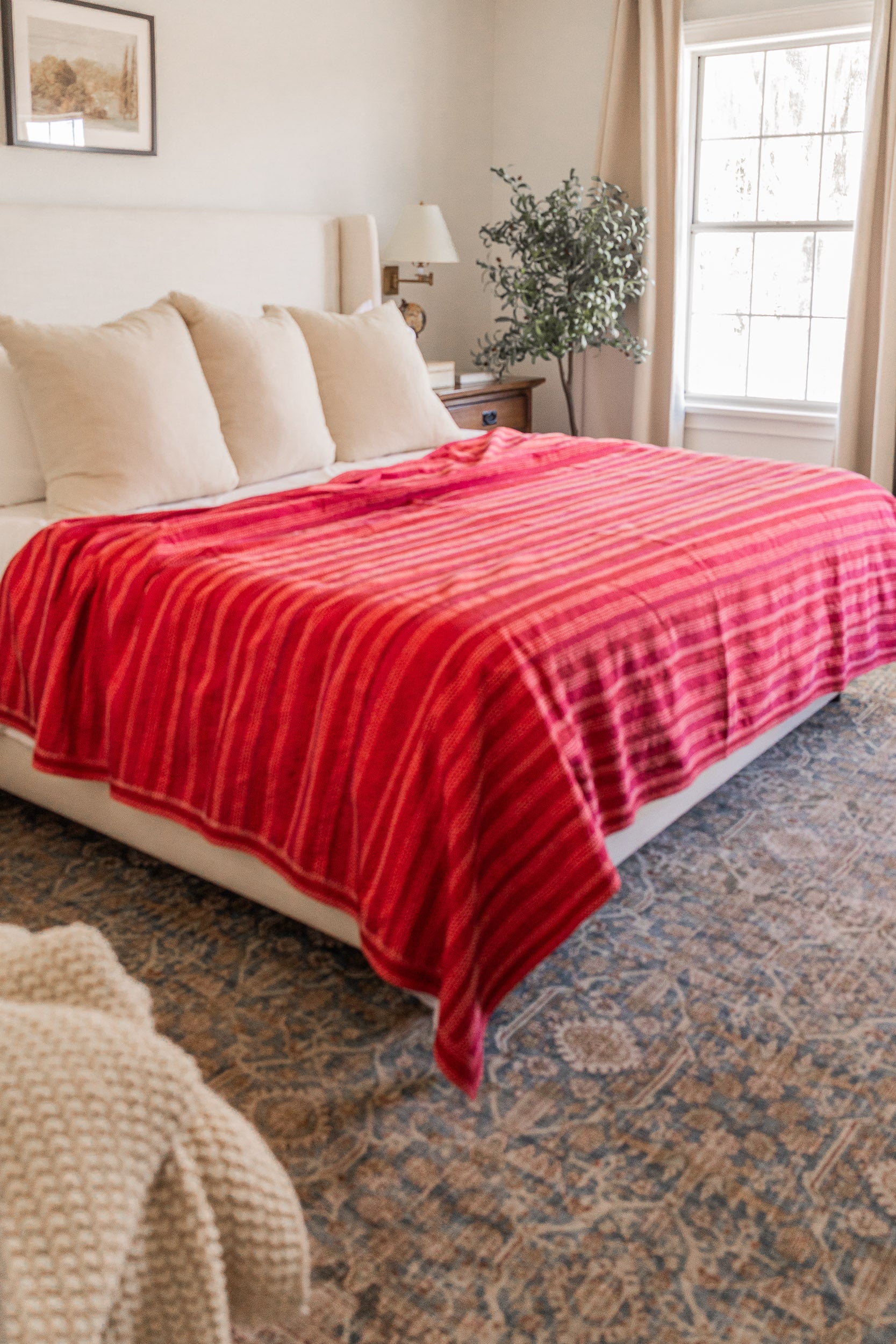 No. 138 Masterpiece Kantha Coverlet Quilt (Queen)